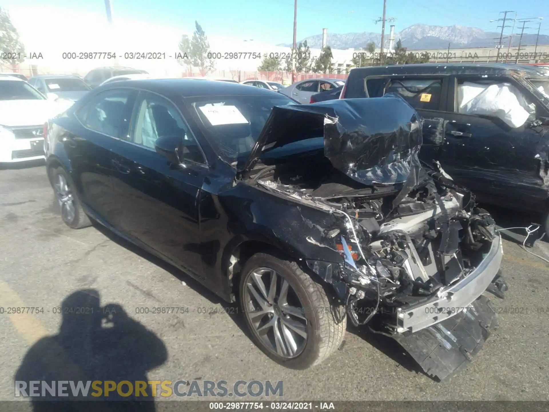 1 Photograph of a damaged car JTHDA1D22L5106892 LEXUS IS 2020