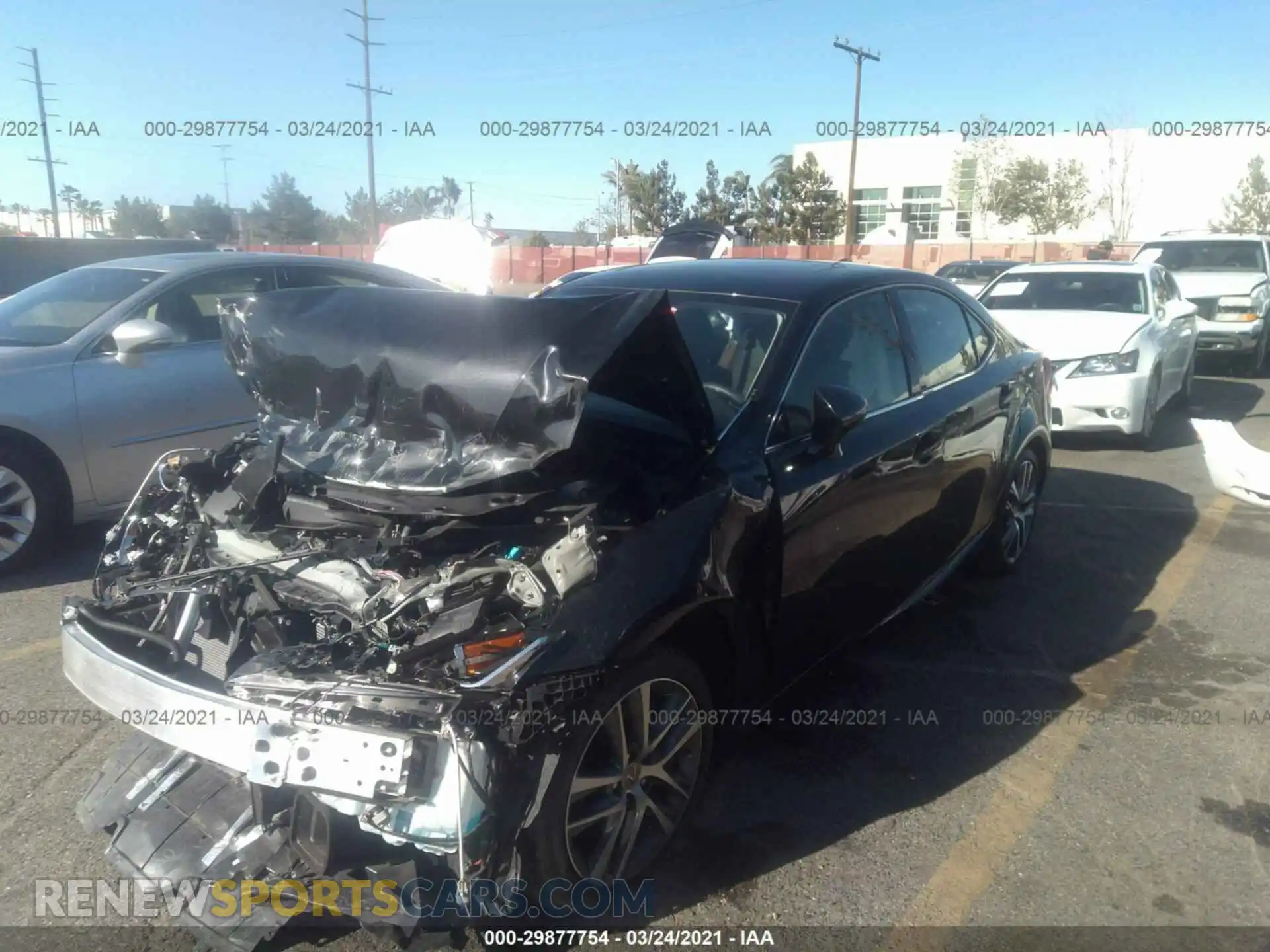 2 Photograph of a damaged car JTHDA1D22L5106892 LEXUS IS 2020