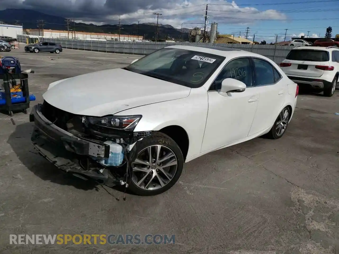 2 Photograph of a damaged car JTHDA1D22L5107377 LEXUS IS 2020