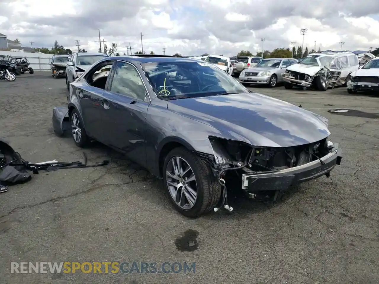1 Photograph of a damaged car JTHDA1D25L5106708 LEXUS IS 2020