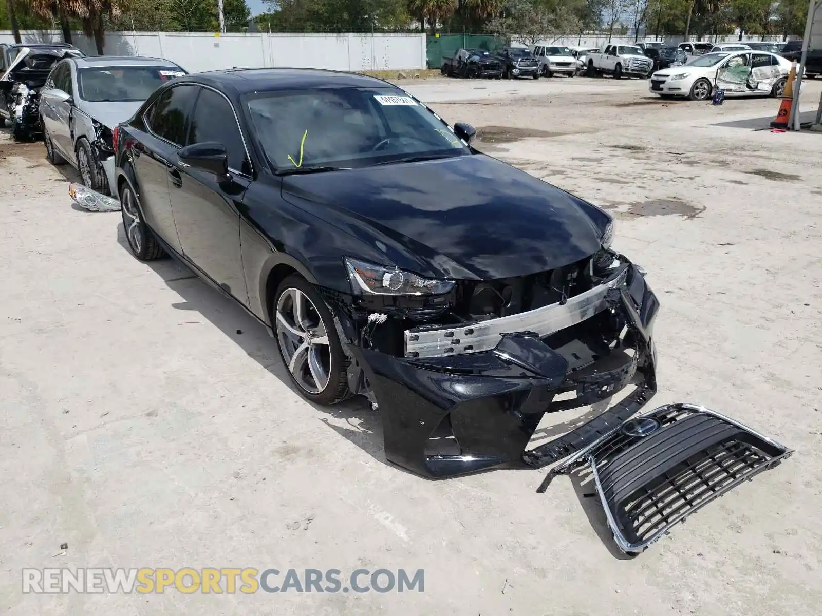 1 Photograph of a damaged car JTHDA1D27L5107410 LEXUS IS 2020