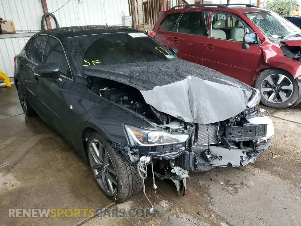 1 Photograph of a damaged car JTHG81F23L5040892 LEXUS IS 2020