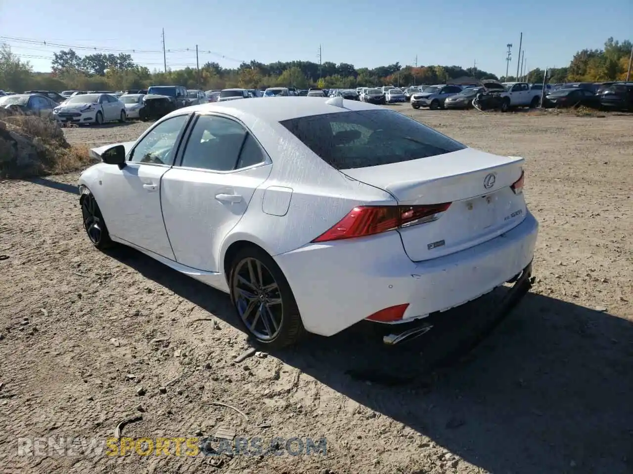 3 Photograph of a damaged car JTHG81F23L5041167 LEXUS IS 2020