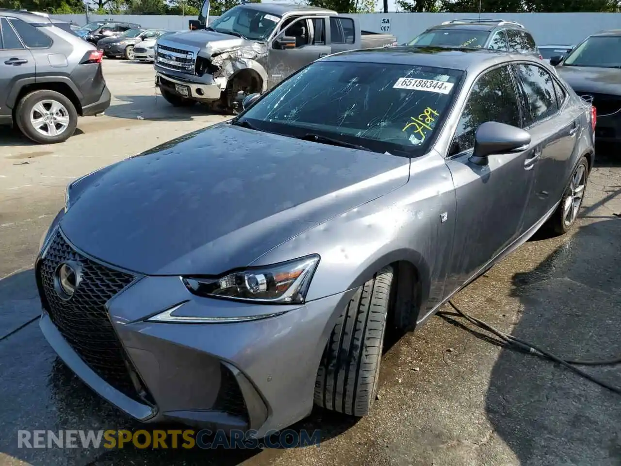 1 Photograph of a damaged car JTHG81F26L5042300 LEXUS IS 2020