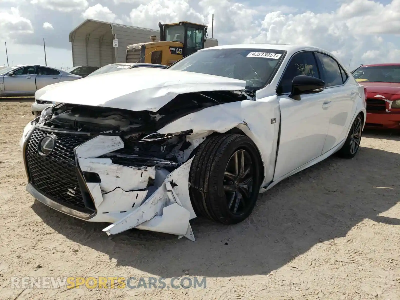 2 Photograph of a damaged car JTHGA1D20L5106354 LEXUS IS 2020