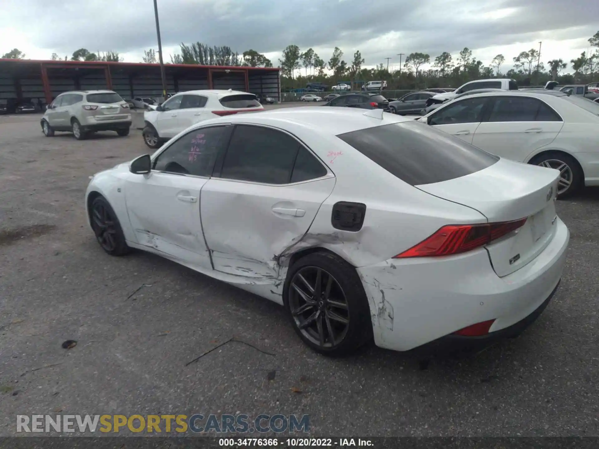 3 Photograph of a damaged car JTHGA1D20L5108590 LEXUS IS 2020