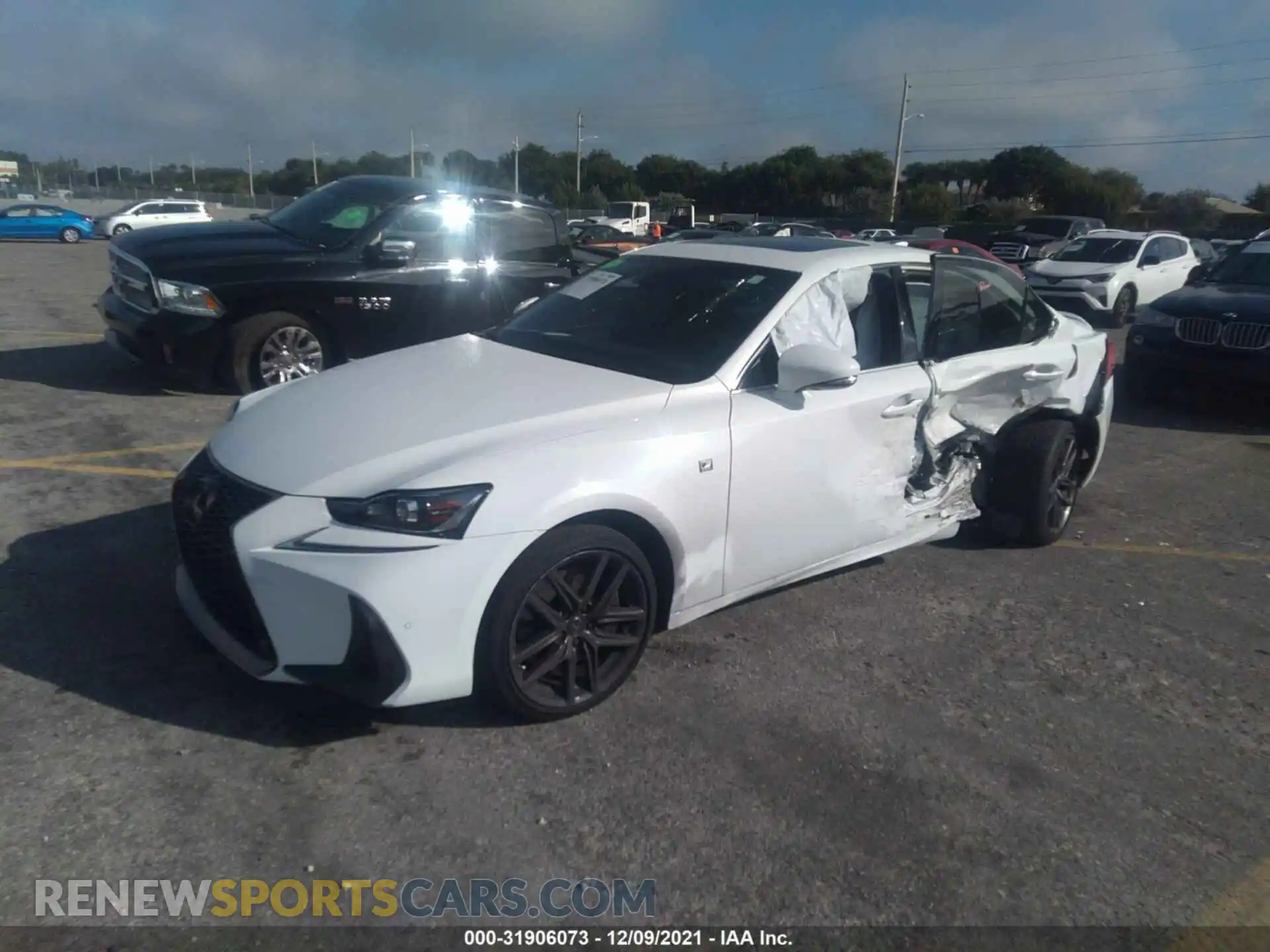 2 Photograph of a damaged car JTHGA1D22L5103522 LEXUS IS 2020