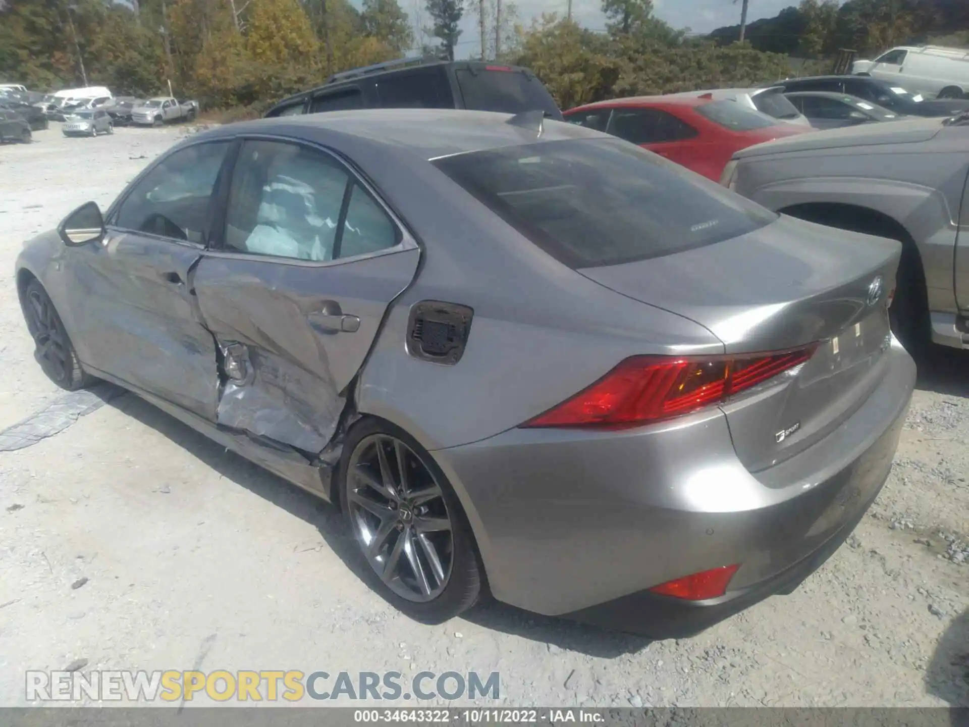 3 Photograph of a damaged car JTHGA1D23L5104260 LEXUS IS 2020