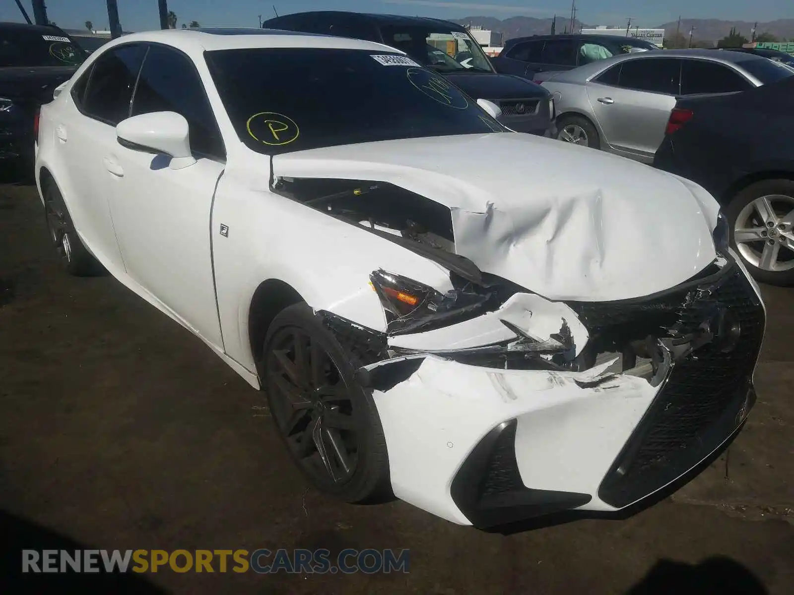 1 fotografías del automóvil dañado JTHGA1D24L5105837 LEXUS IS 2020