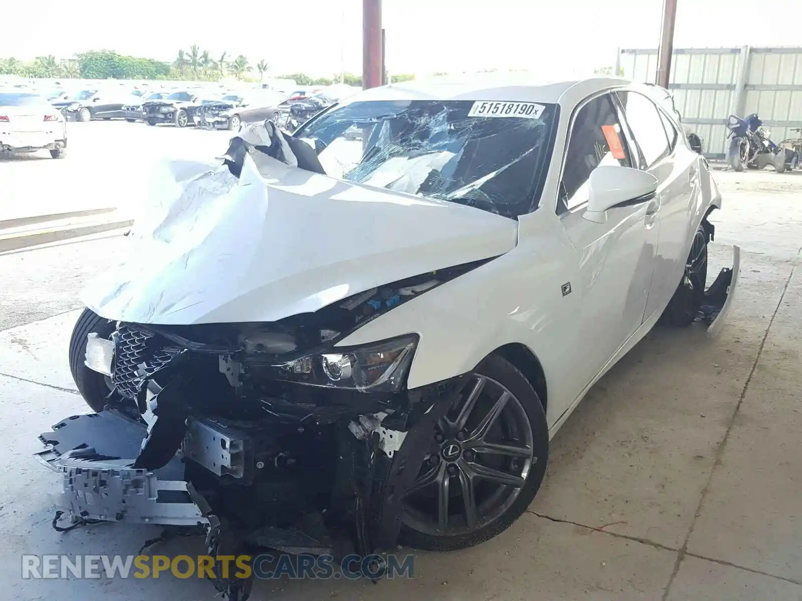 2 Photograph of a damaged car JTHGA1D25L5104664 LEXUS IS 2020