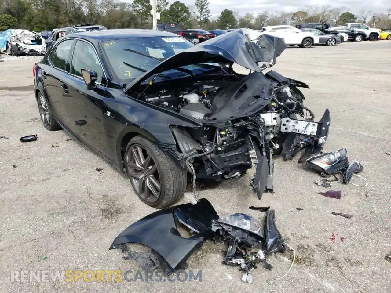 1 Photograph of a damaged car JTHGA1D26L5106987 LEXUS IS 2020