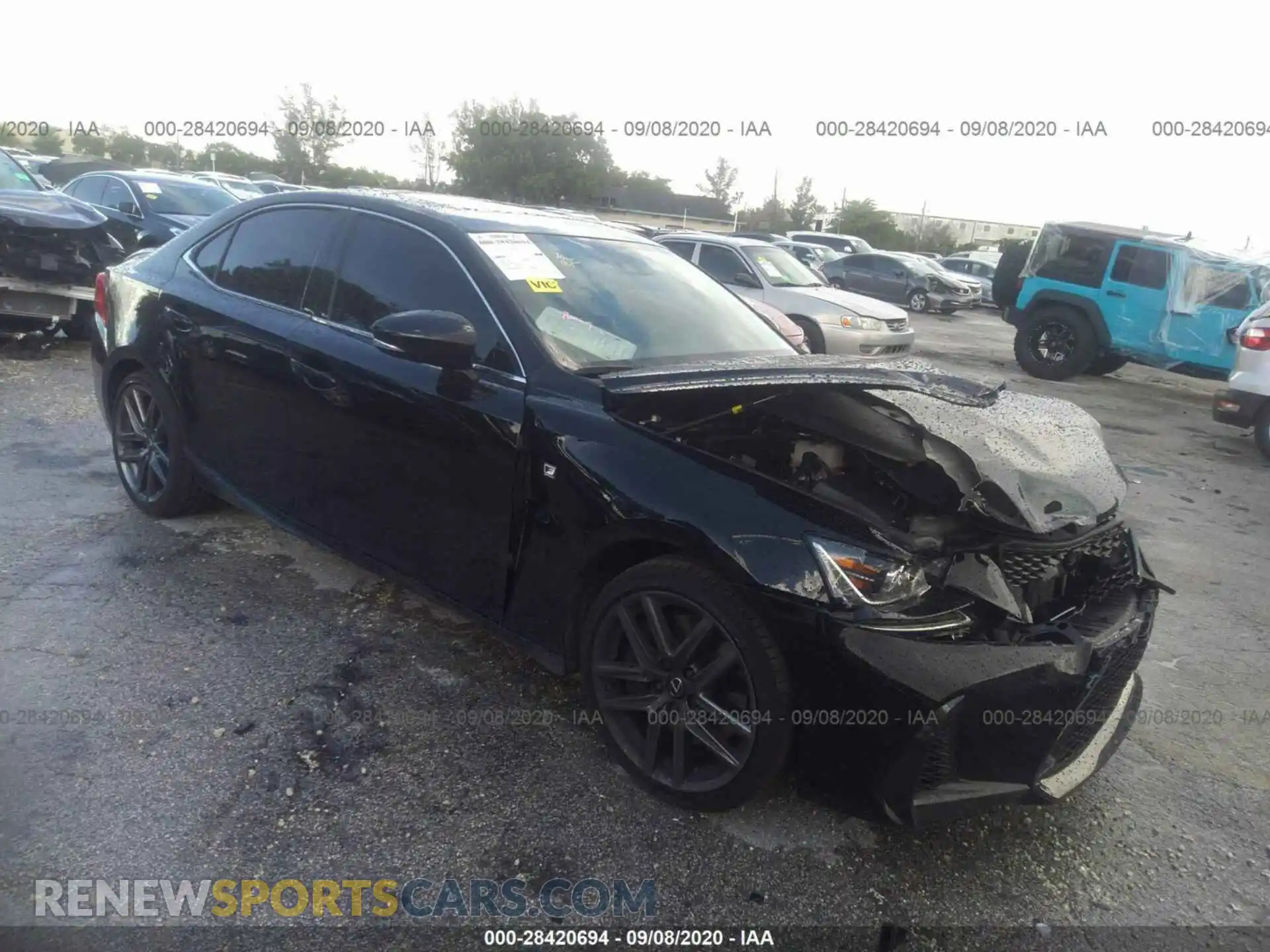 1 Photograph of a damaged car JTHGA1D27L5102768 LEXUS IS 2020