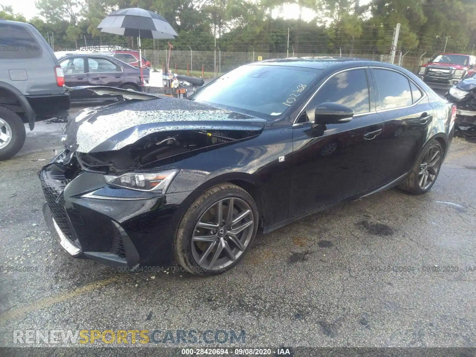 2 Photograph of a damaged car JTHGA1D27L5102768 LEXUS IS 2020