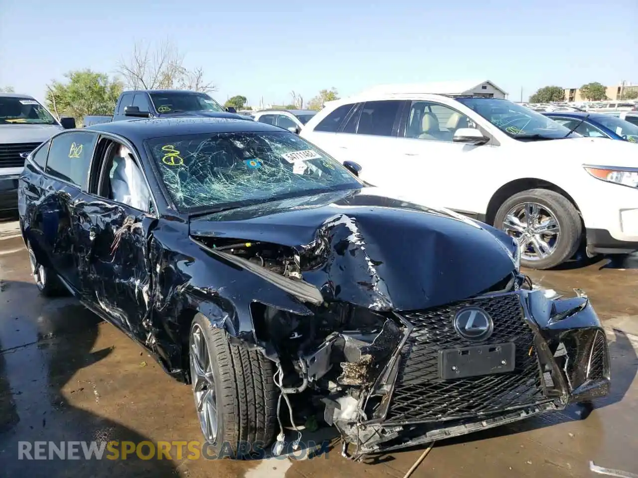 1 Photograph of a damaged car JTHGA1D27L5104195 LEXUS IS 2020