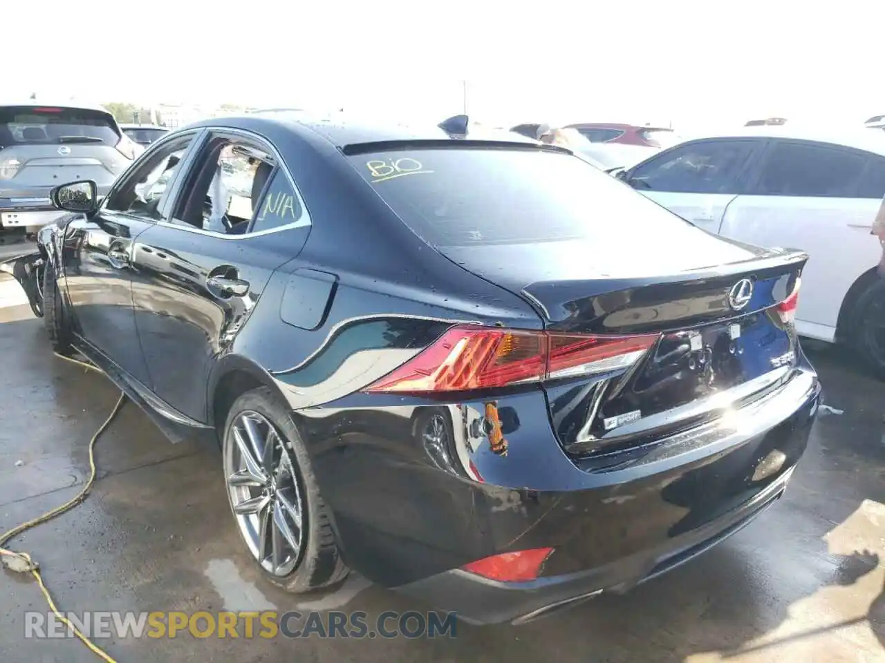3 Photograph of a damaged car JTHGA1D27L5104195 LEXUS IS 2020