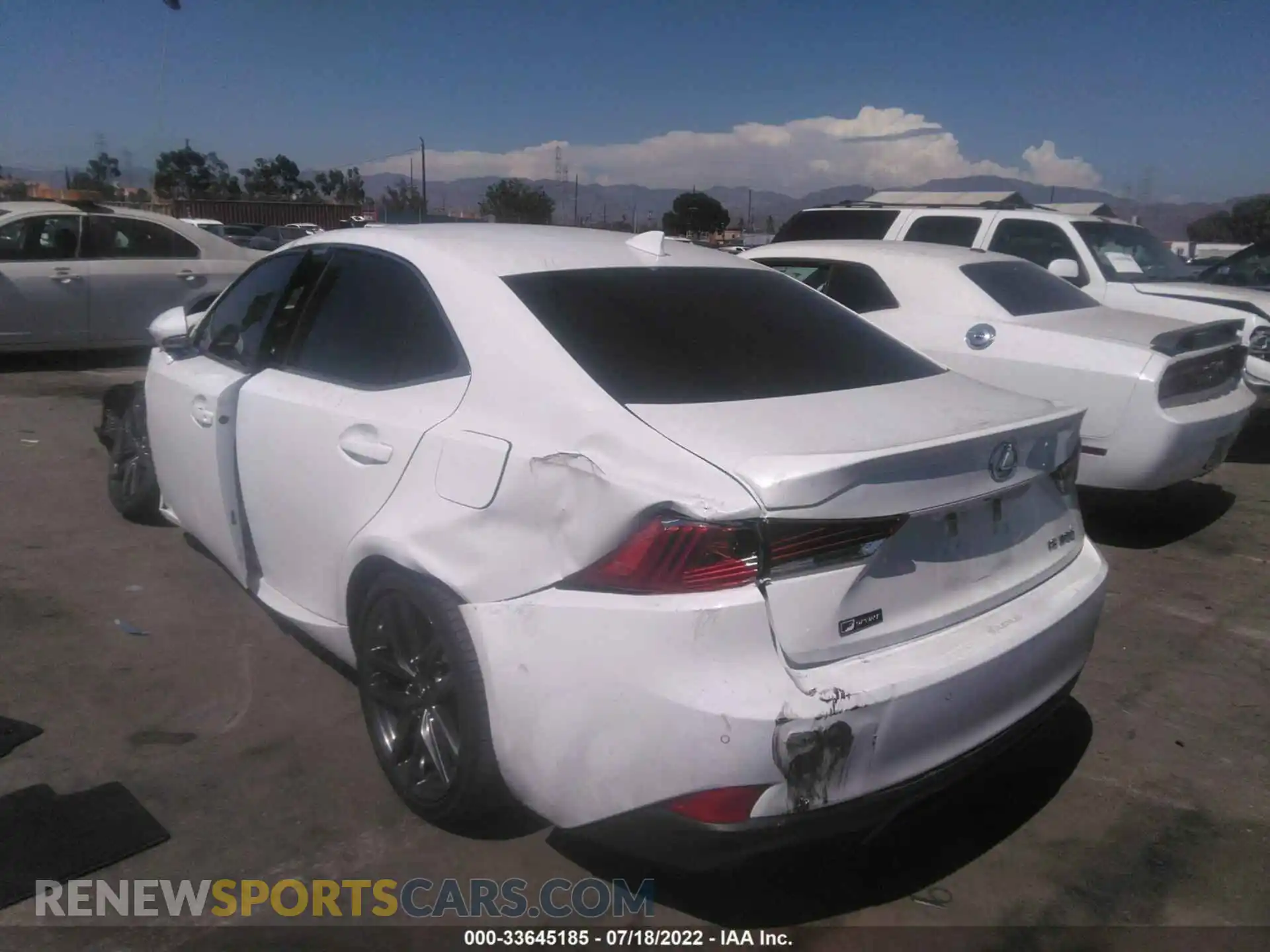 3 Photograph of a damaged car JTHGA1D27L5104410 LEXUS IS 2020