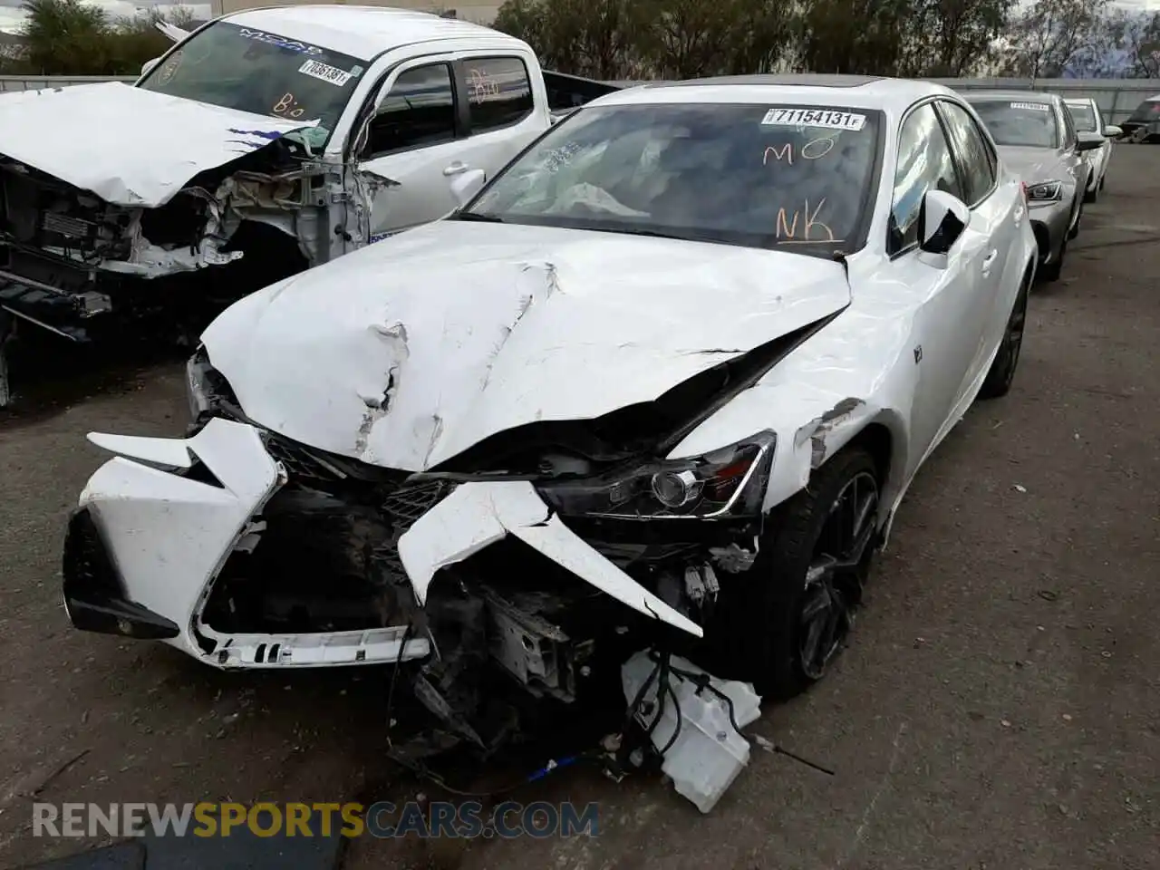 2 Photograph of a damaged car JTHGA1D28L5105033 LEXUS IS 2020