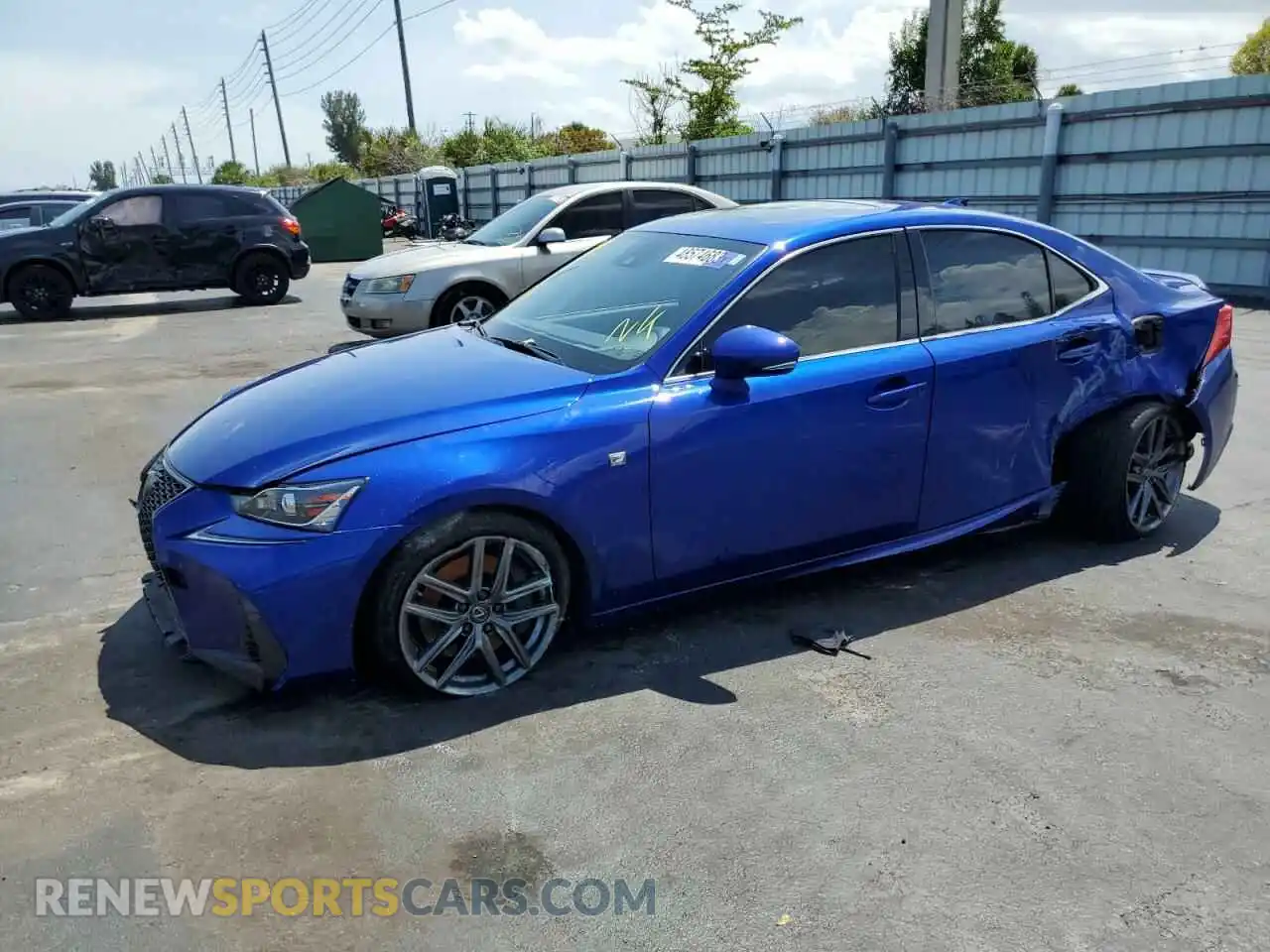 1 Photograph of a damaged car JTHGA1D28L5106277 LEXUS IS 2020