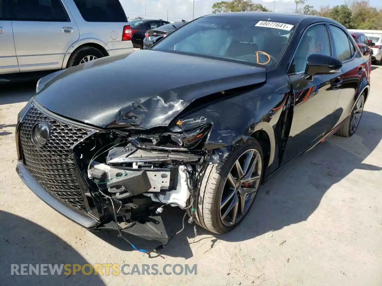 2 Photograph of a damaged car JTHGZ1B21L5036469 LEXUS IS 2020