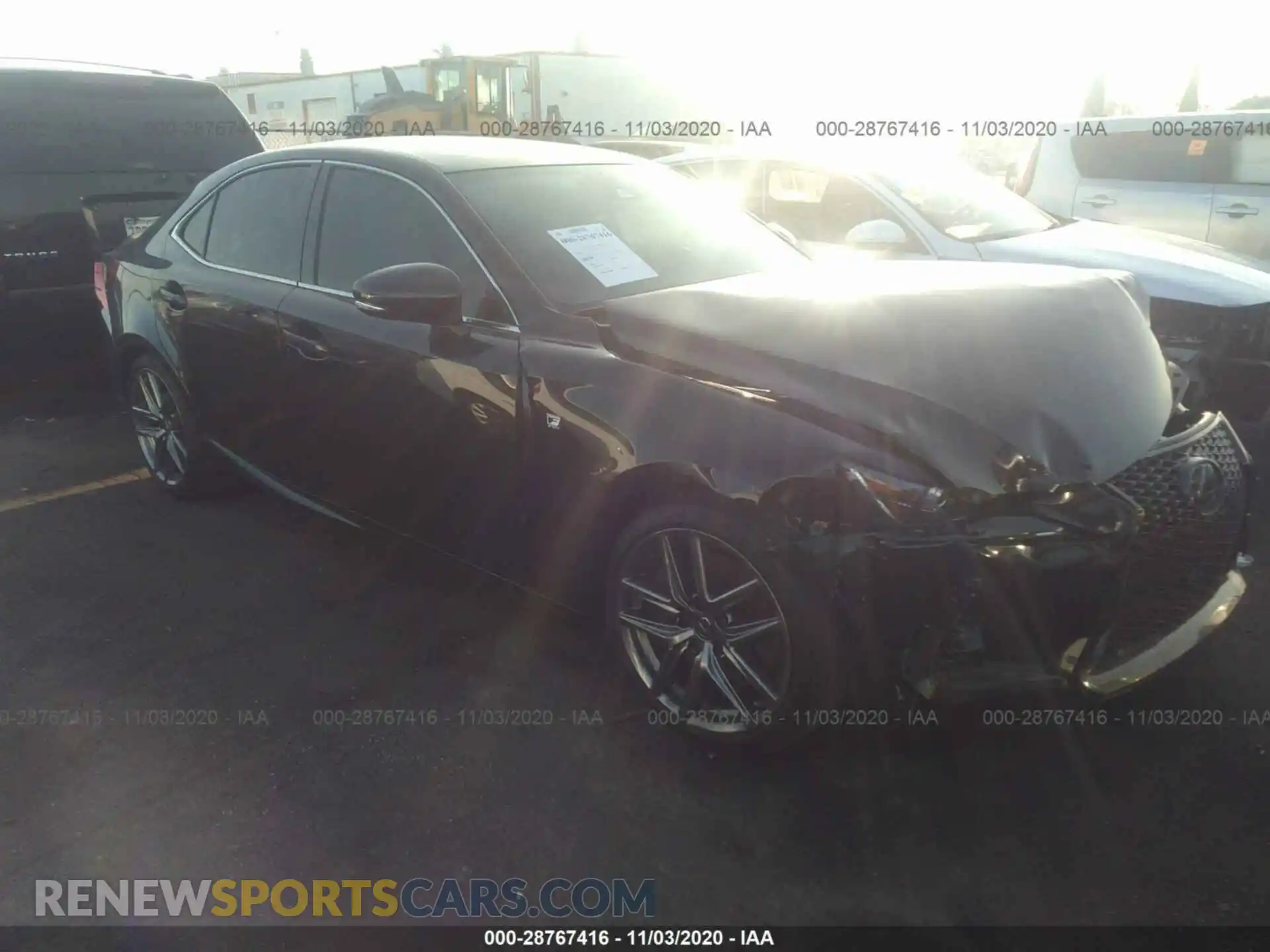 1 Photograph of a damaged car JTHGZ1B23L5036862 LEXUS IS 2020