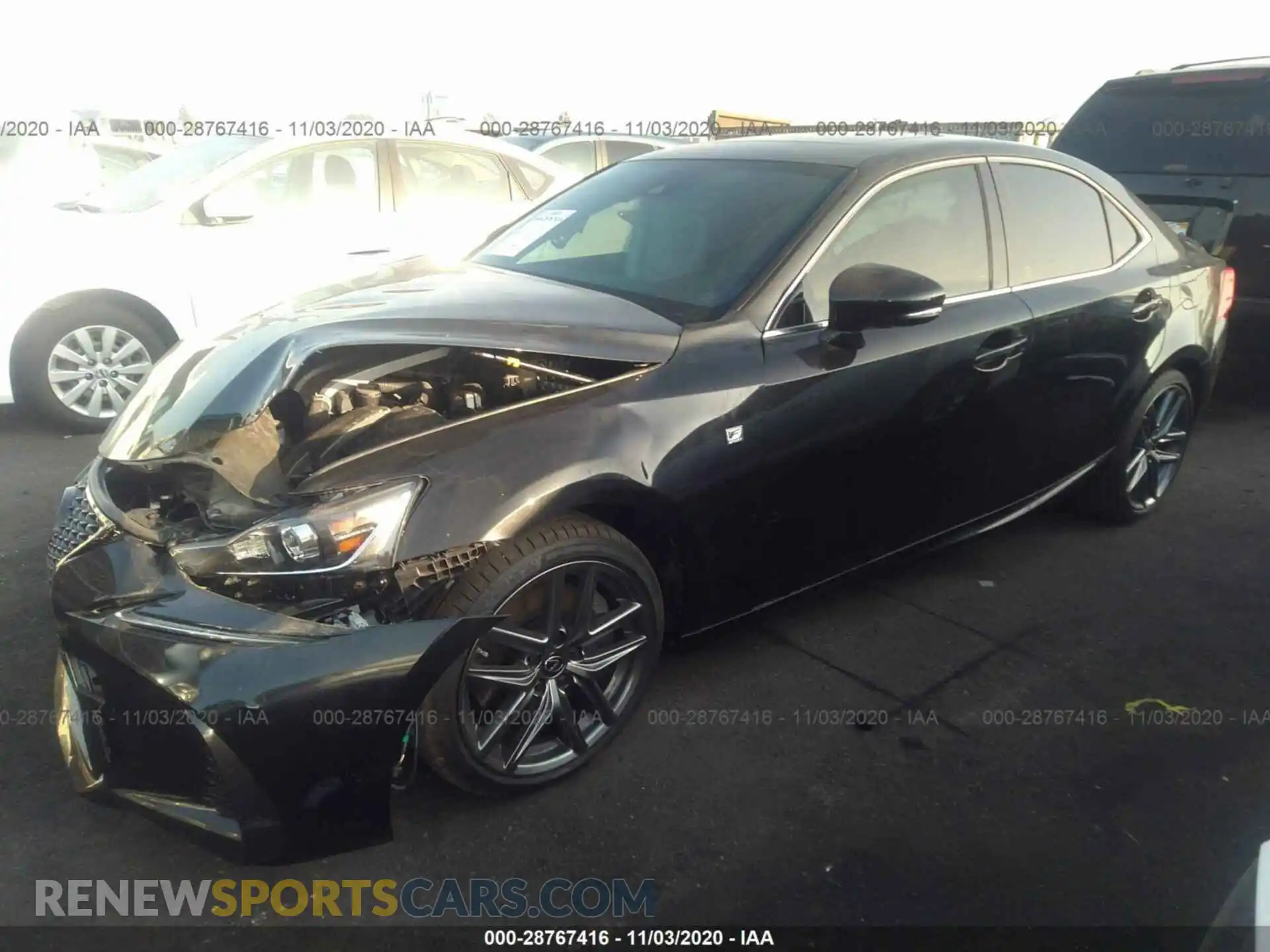 2 Photograph of a damaged car JTHGZ1B23L5036862 LEXUS IS 2020