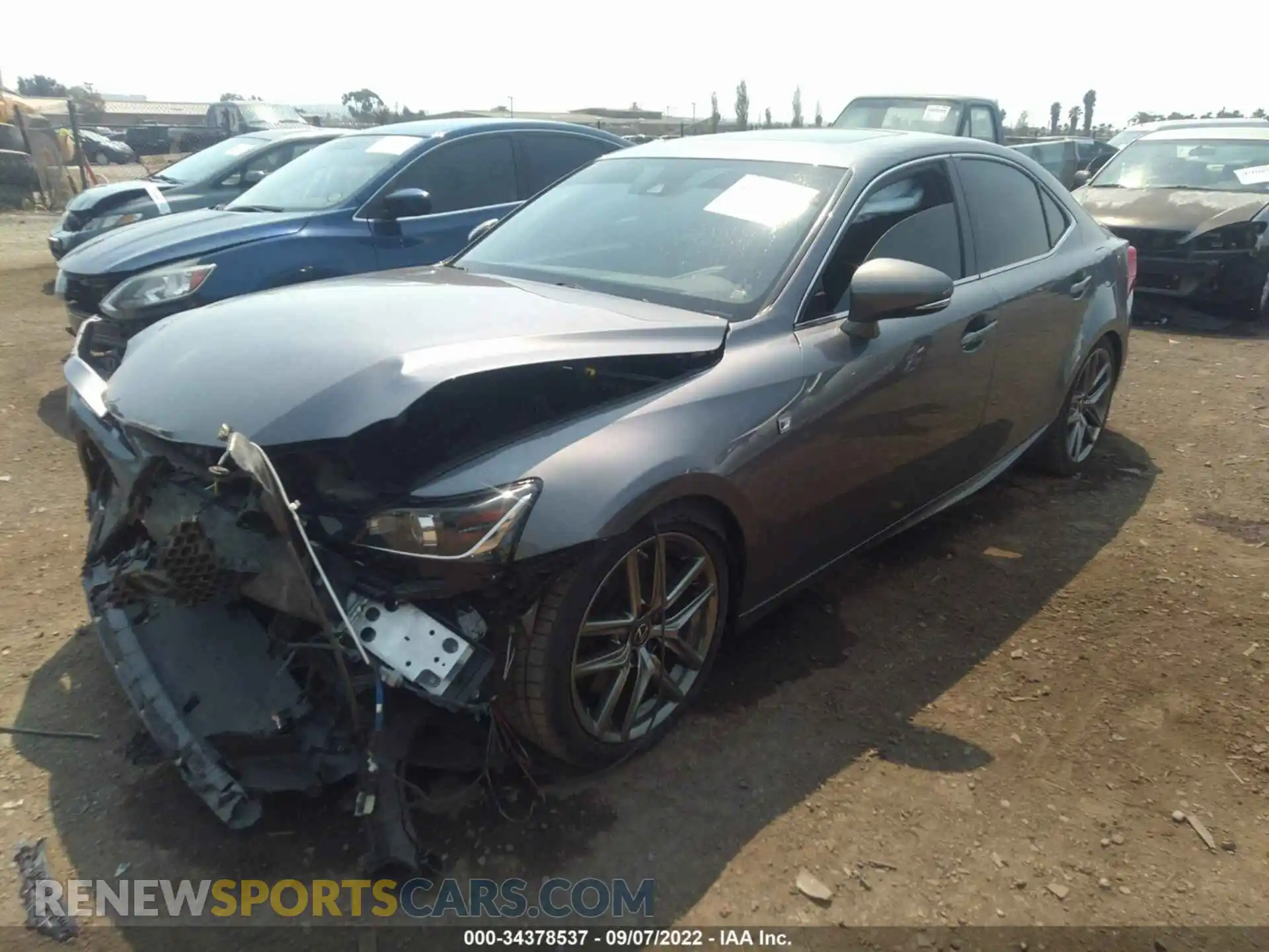 2 Photograph of a damaged car JTHGZ1B24L5036191 LEXUS IS 2020