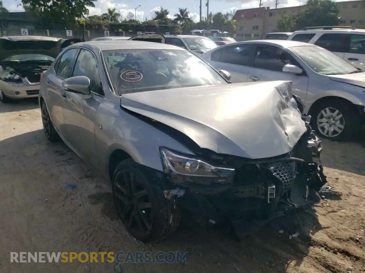 1 Photograph of a damaged car JTHGZ1B24L5036420 LEXUS IS 2020