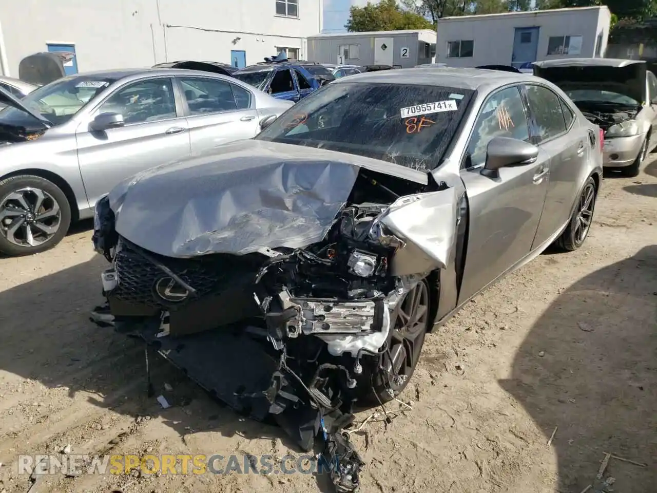2 Photograph of a damaged car JTHGZ1B24L5036420 LEXUS IS 2020