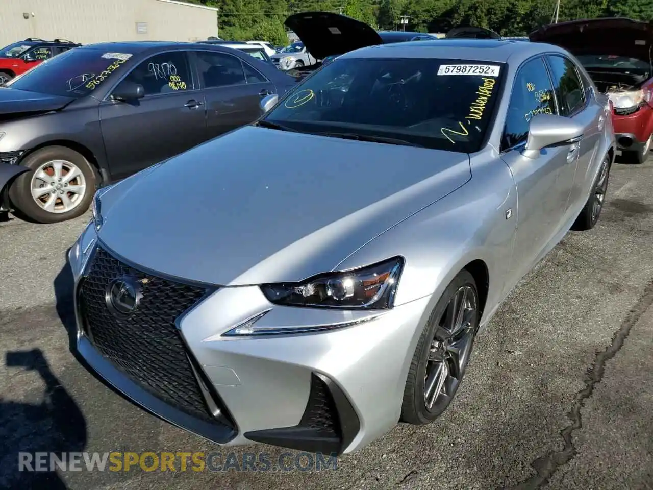 2 Photograph of a damaged car JTHGZ1E25L5017659 LEXUS IS 2020