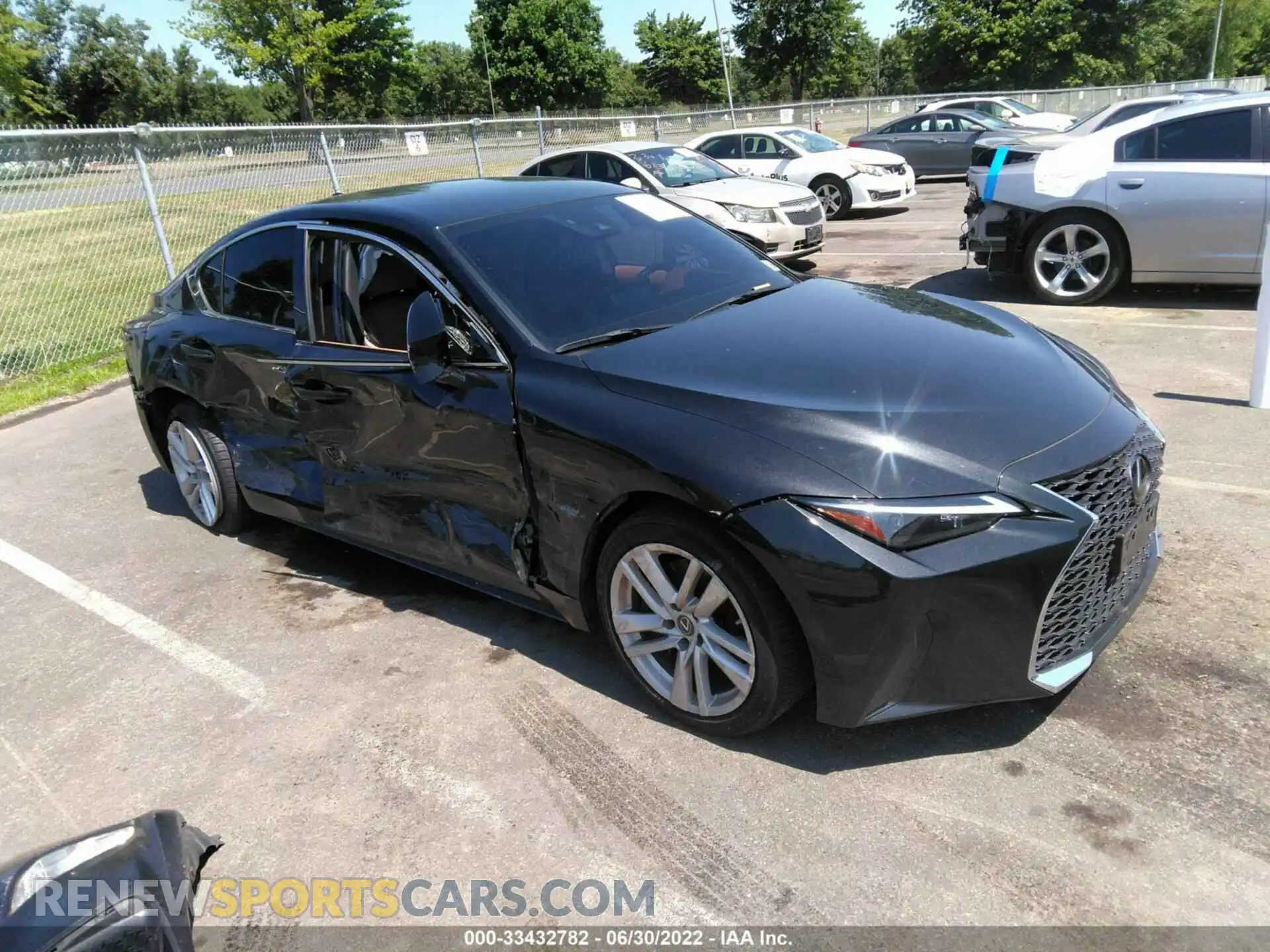 1 Photograph of a damaged car JTHA81F22M5045010 LEXUS IS 2021