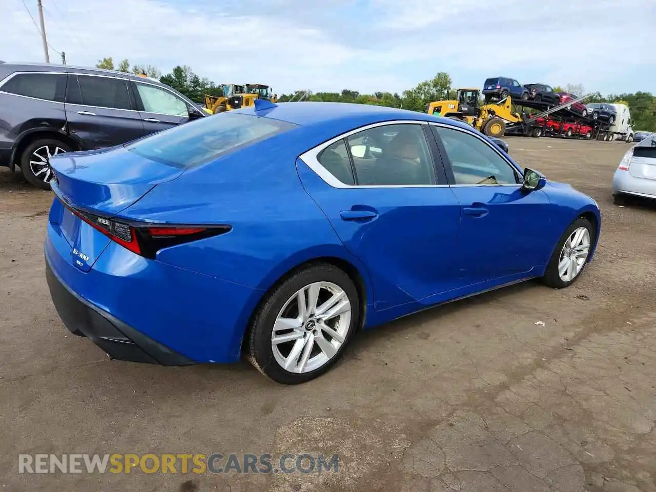 3 fotografías del automóvil dañado JTHA81F24M5045364 LEXUS IS 2021