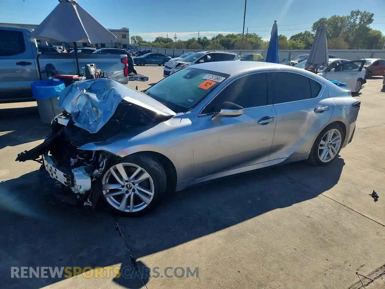 1 Photograph of a damaged car JTHAA1D20M5112064 LEXUS IS 2021