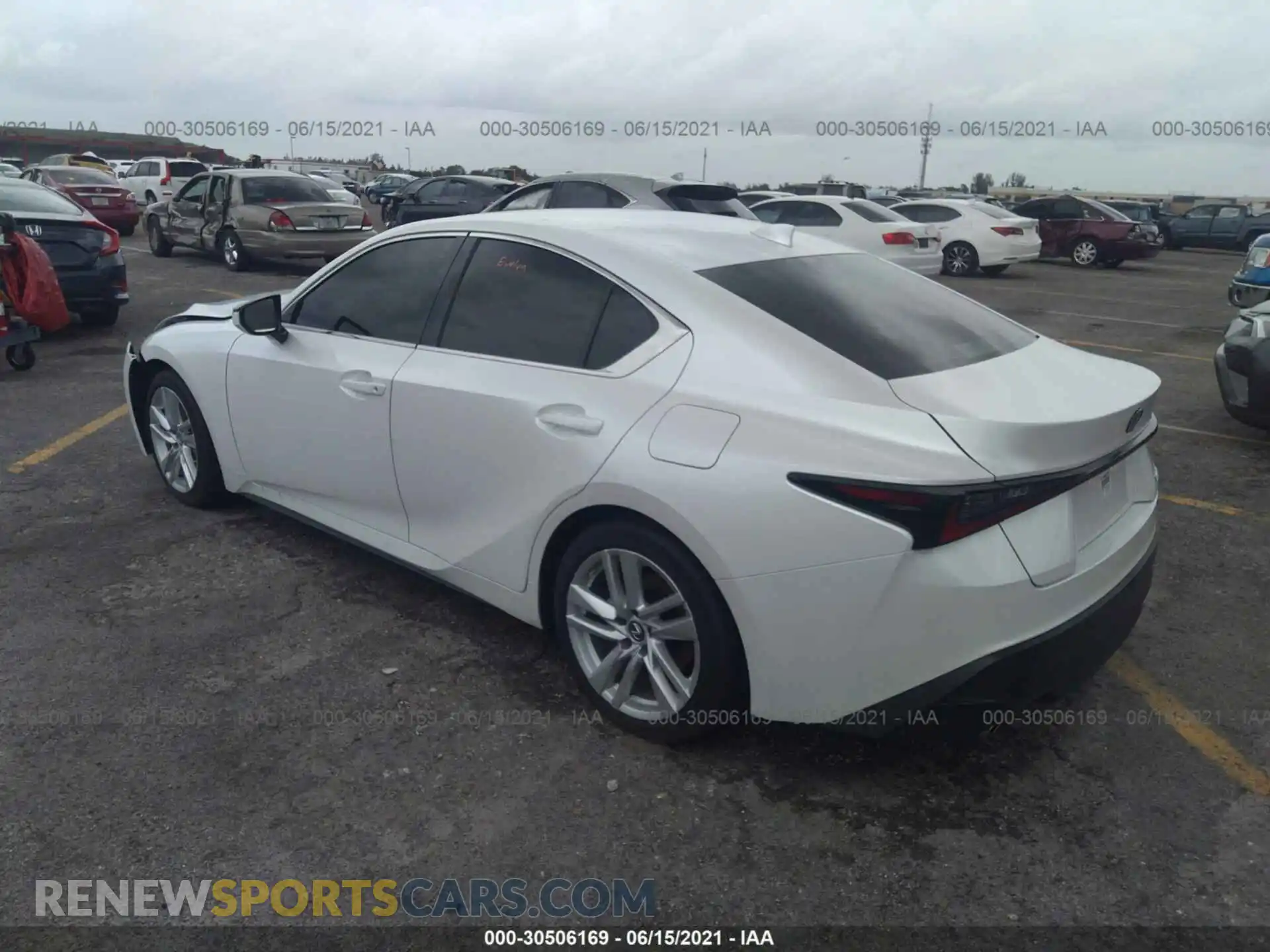 3 Photograph of a damaged car JTHAA1D20M5113585 LEXUS IS 2021