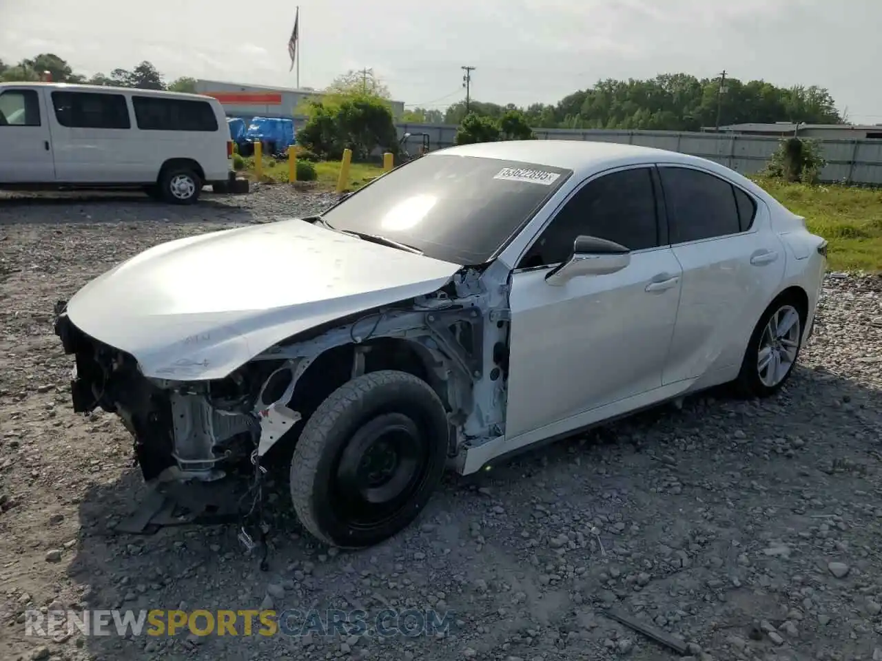 1 Photograph of a damaged car JTHAA1D20M5116163 LEXUS IS 2021