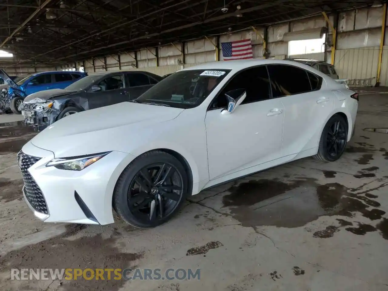1 Photograph of a damaged car JTHAA1D21M5110159 LEXUS IS 2021