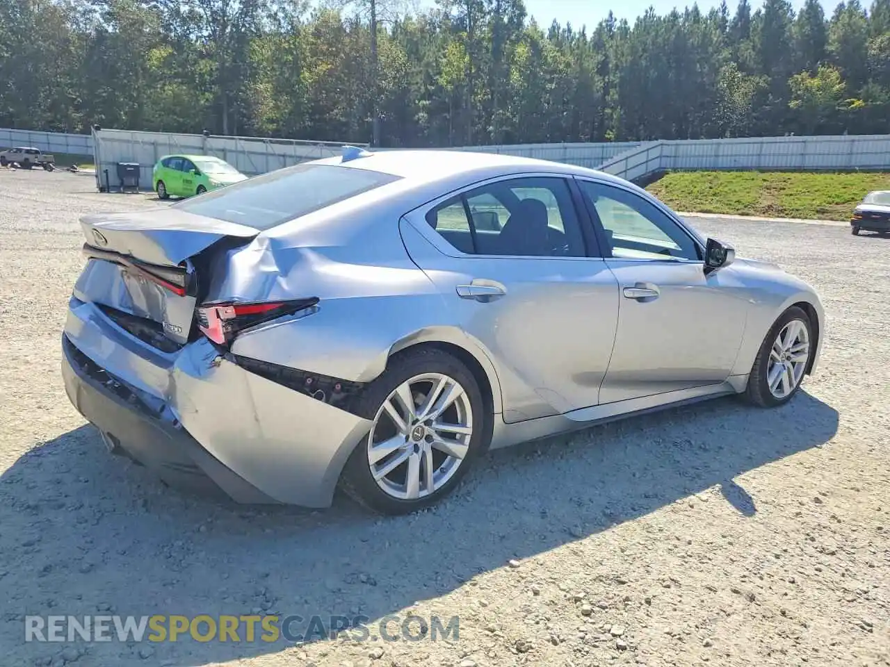 3 fotografías del automóvil dañado JTHAA1D21M5113594 LEXUS IS 2021
