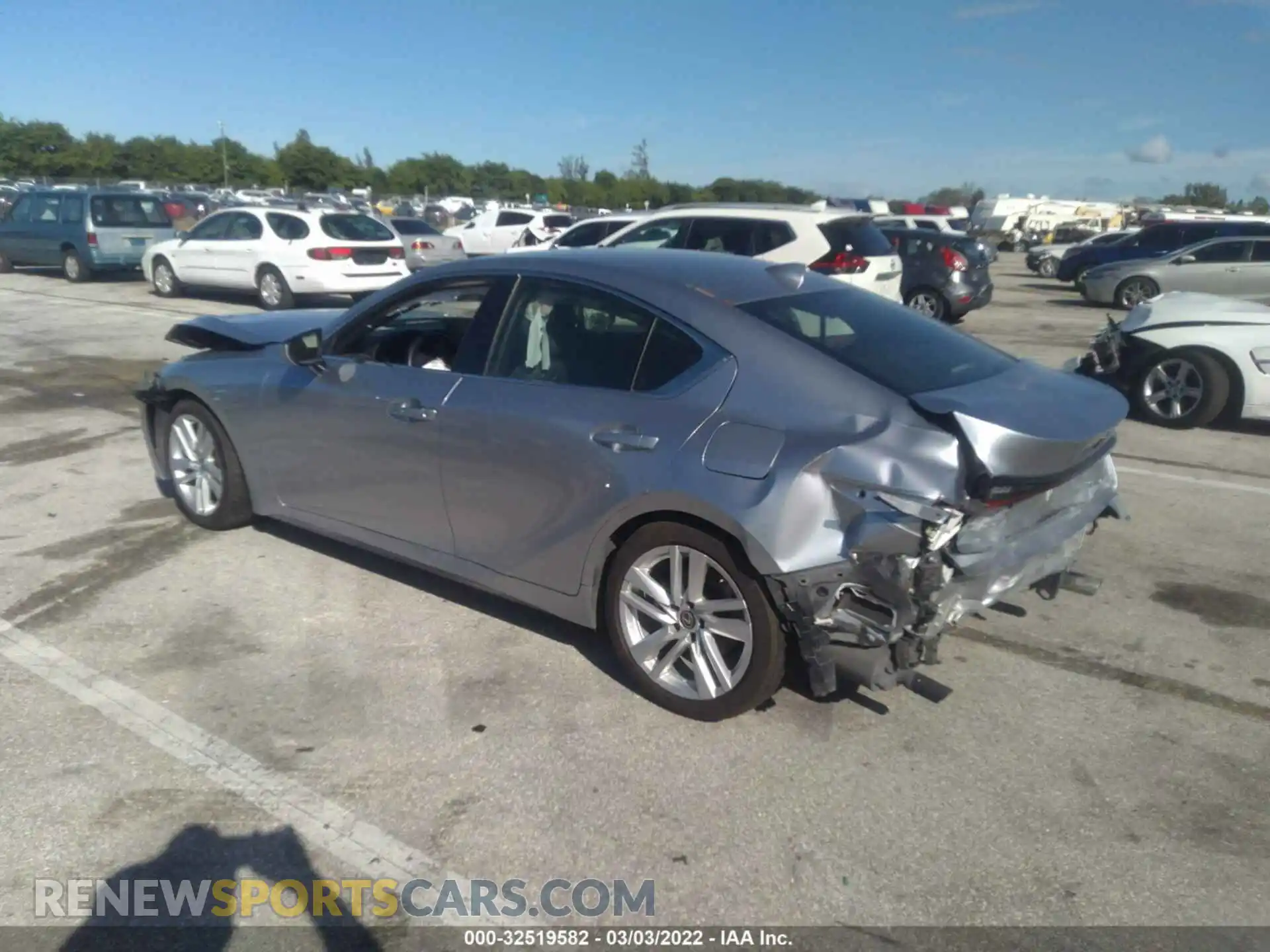 3 Photograph of a damaged car JTHAA1D22M5109909 LEXUS IS 2021