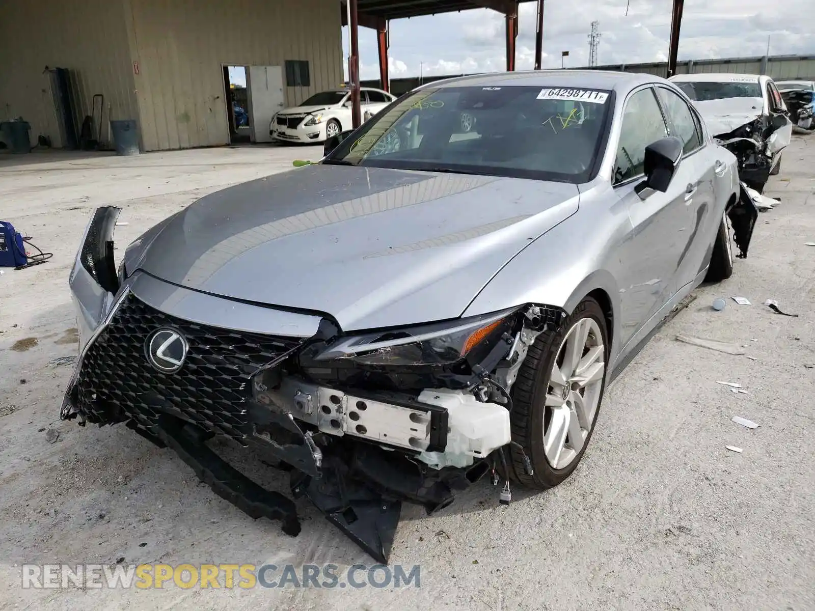 2 Photograph of a damaged car JTHAA1D22M5110249 LEXUS IS 2021