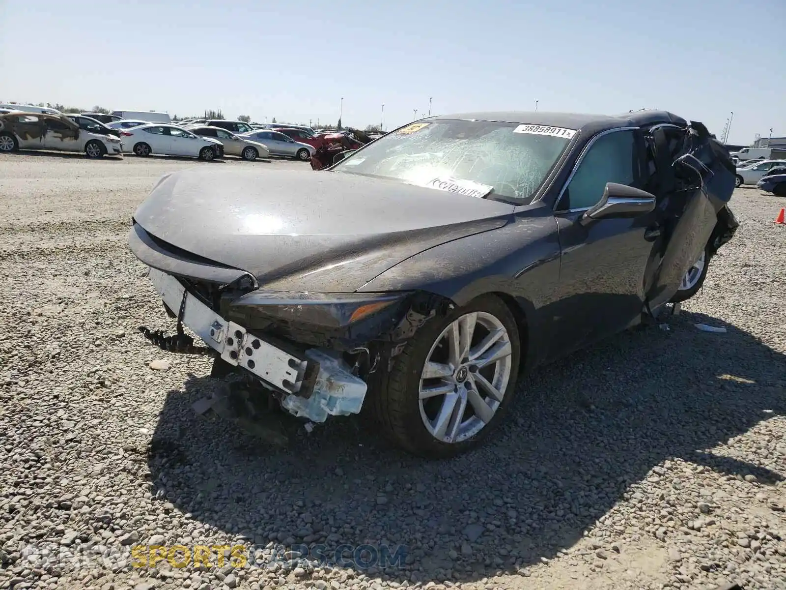 2 Photograph of a damaged car JTHAA1D22M5111630 LEXUS IS 2021