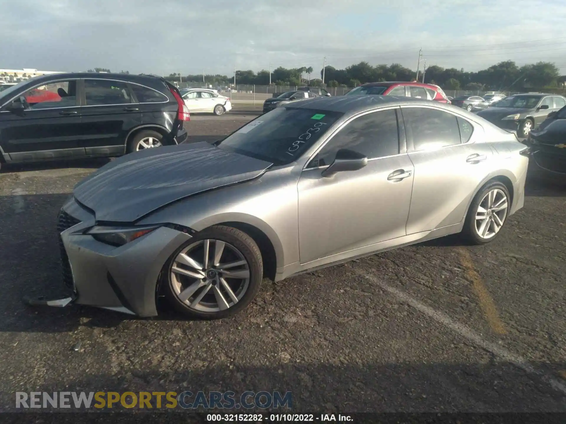 1 Photograph of a damaged car JTHAA1D25M5109239 LEXUS IS 2021
