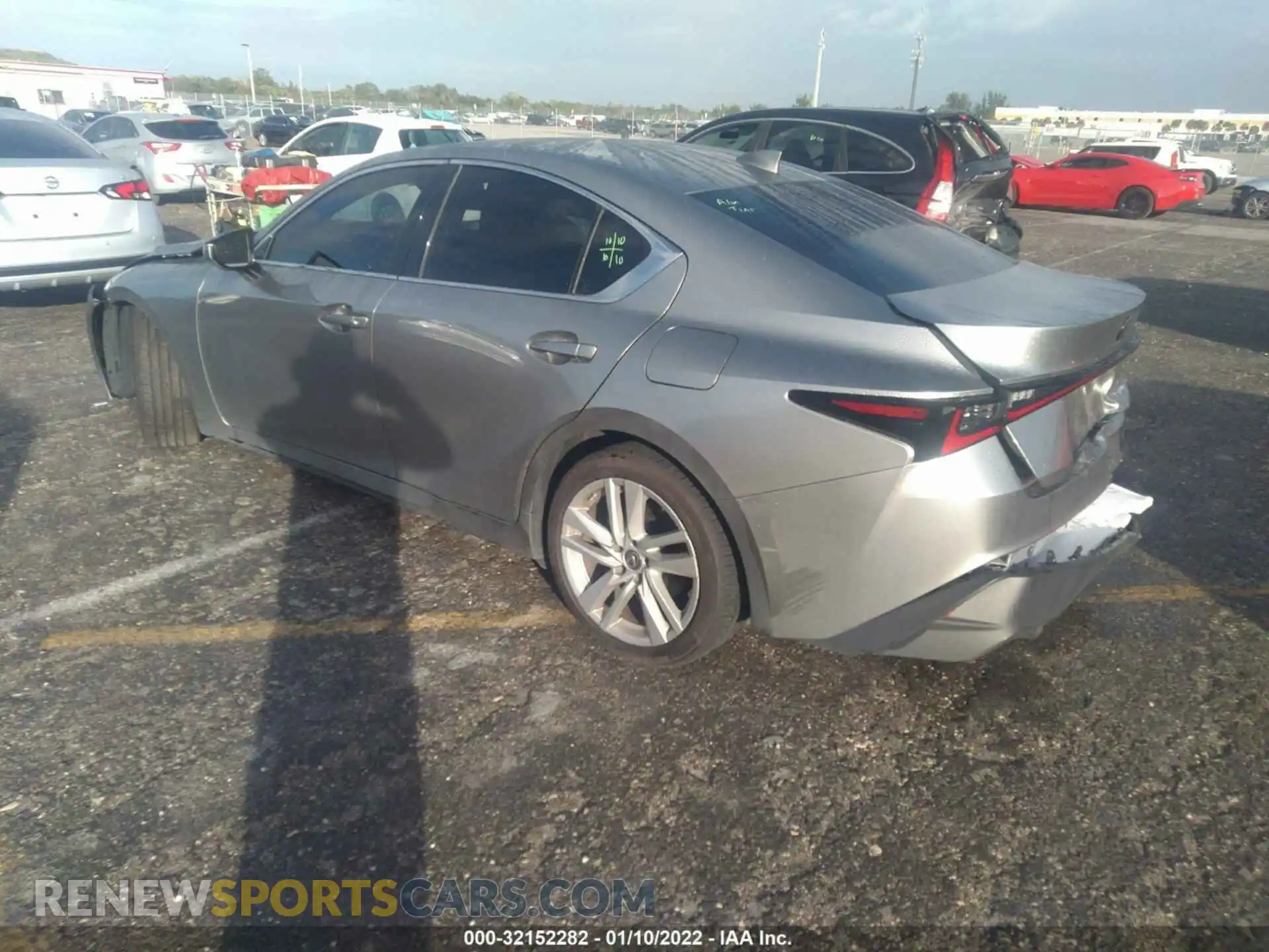 2 Photograph of a damaged car JTHAA1D25M5109239 LEXUS IS 2021