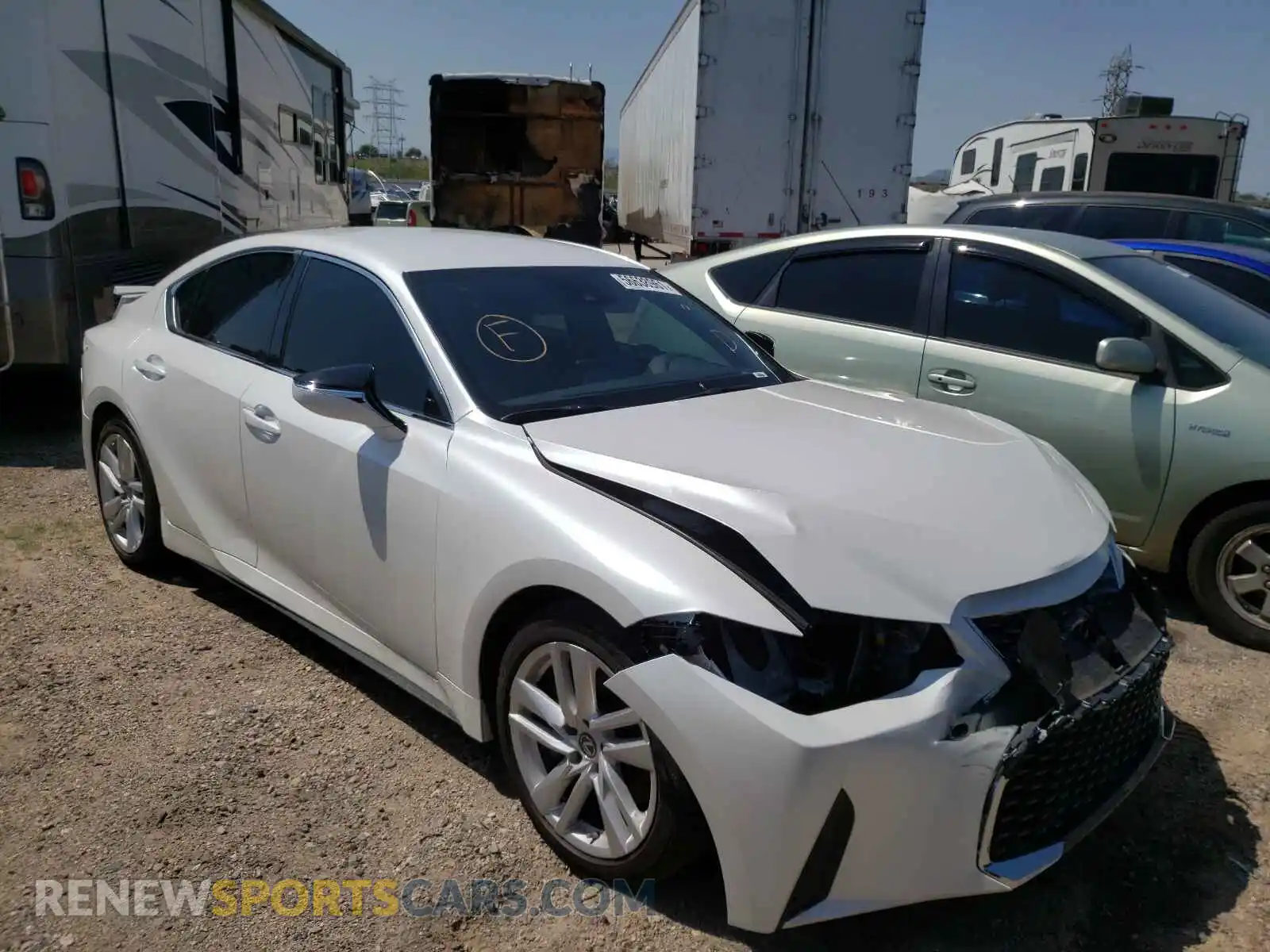 1 Photograph of a damaged car JTHAA1D25M5114151 LEXUS IS 2021