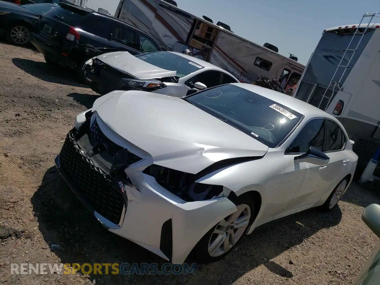 2 Photograph of a damaged car JTHAA1D25M5114151 LEXUS IS 2021