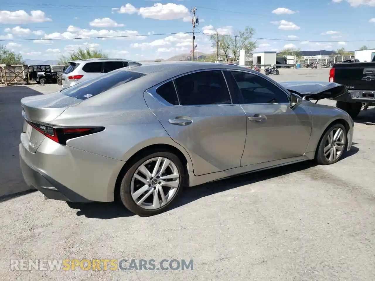 3 Photograph of a damaged car JTHAA1D25M5114201 LEXUS IS 2021