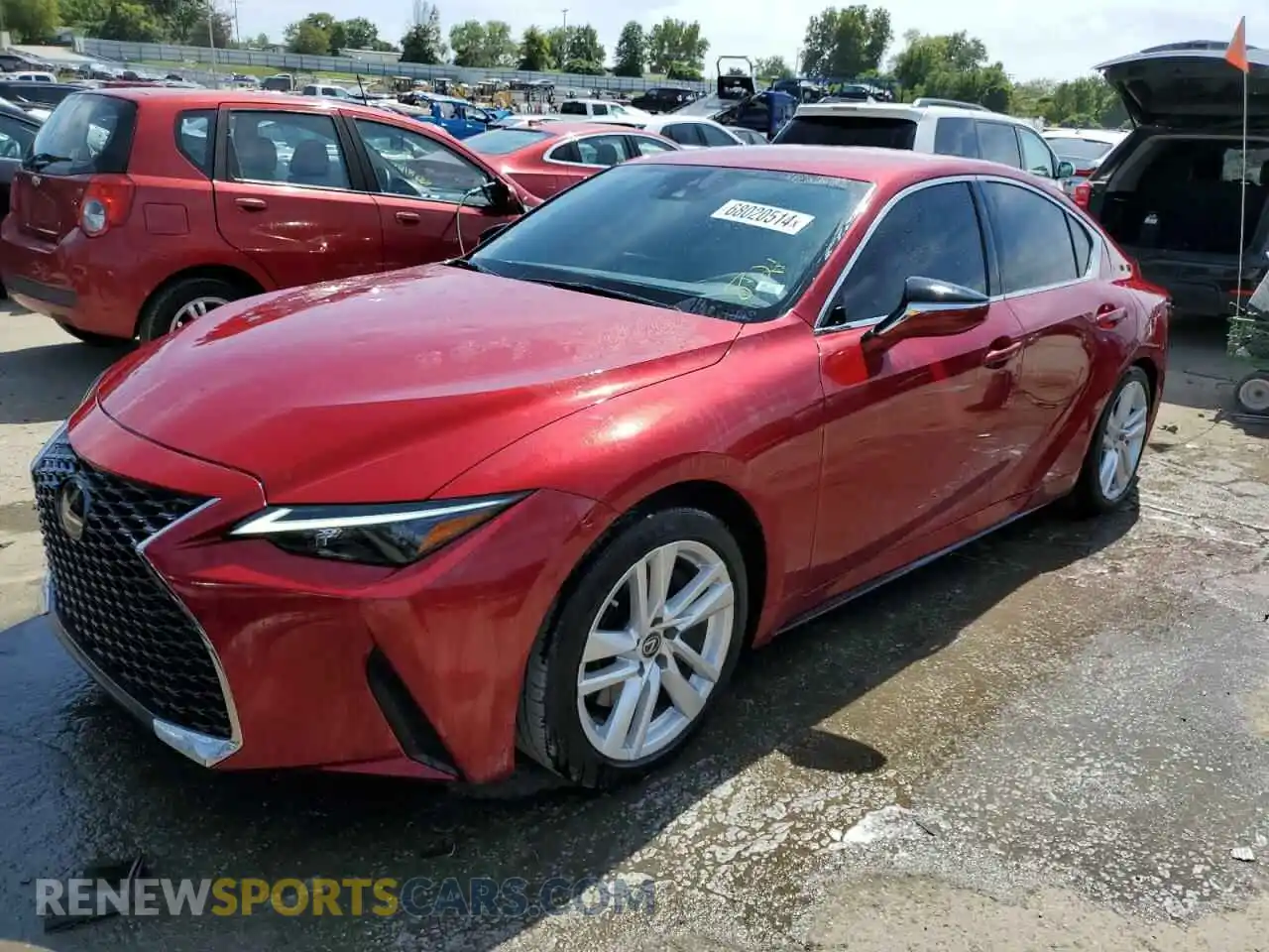 1 Photograph of a damaged car JTHAA1D26M5111162 LEXUS IS 2021