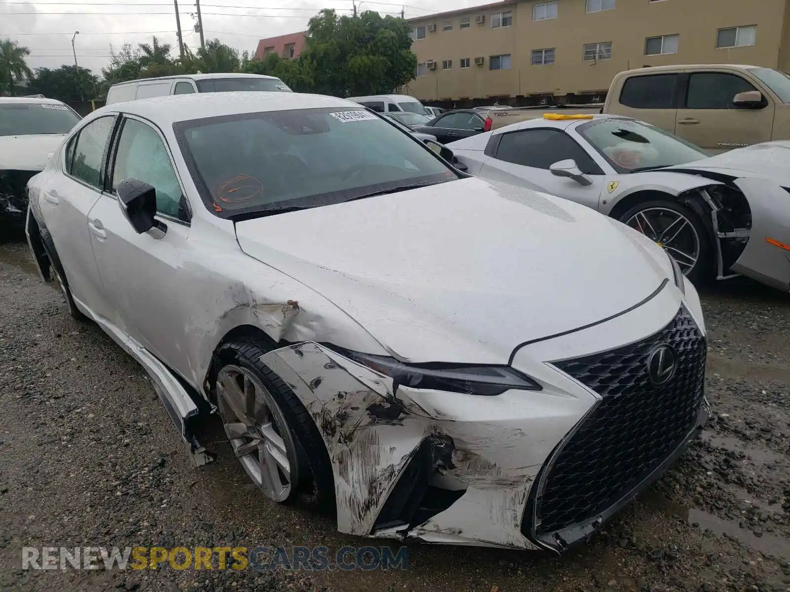1 Photograph of a damaged car JTHAA1D26M5116071 LEXUS IS 2021