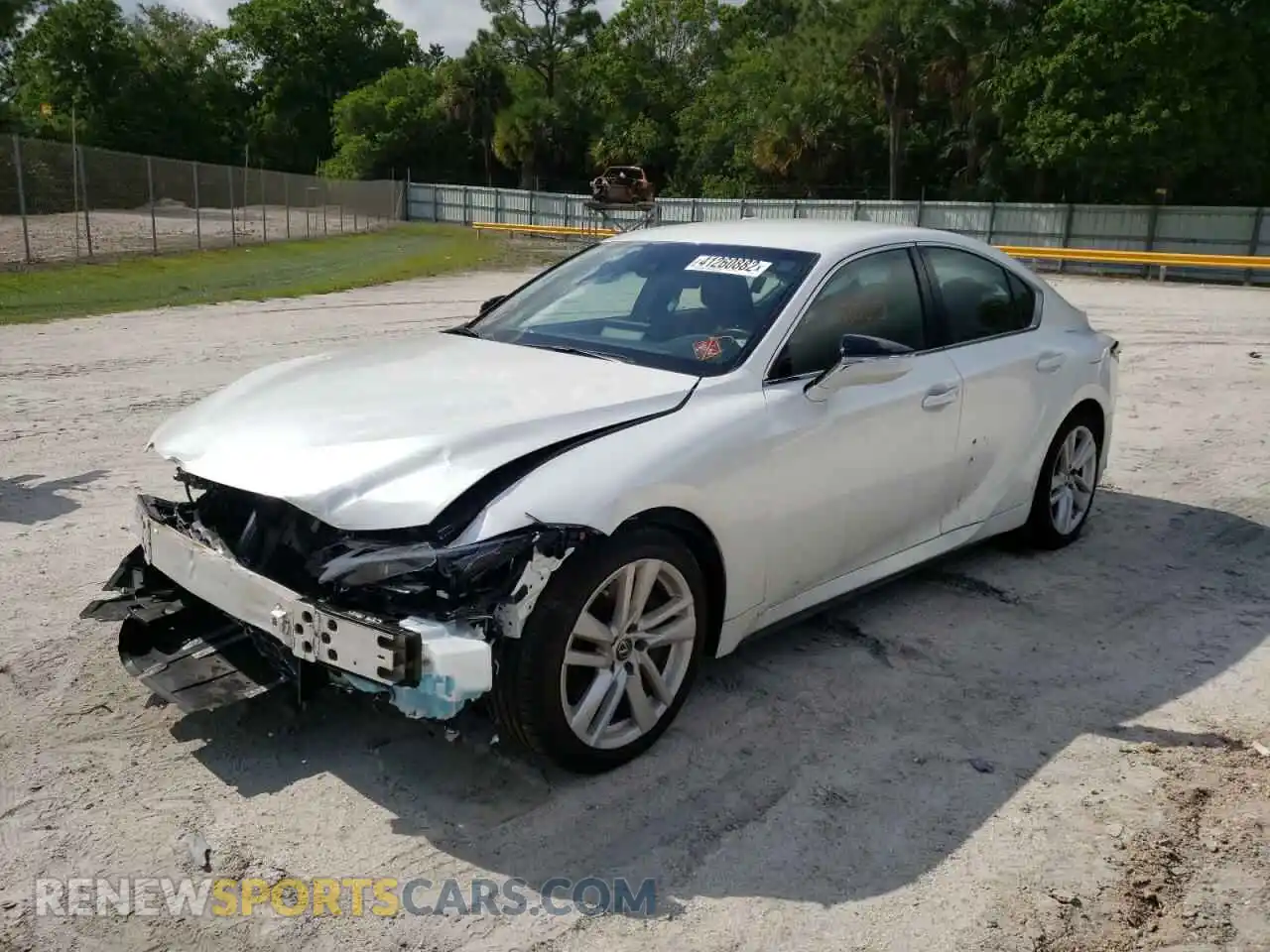 2 Photograph of a damaged car JTHAA1D27M5114409 LEXUS IS 2021
