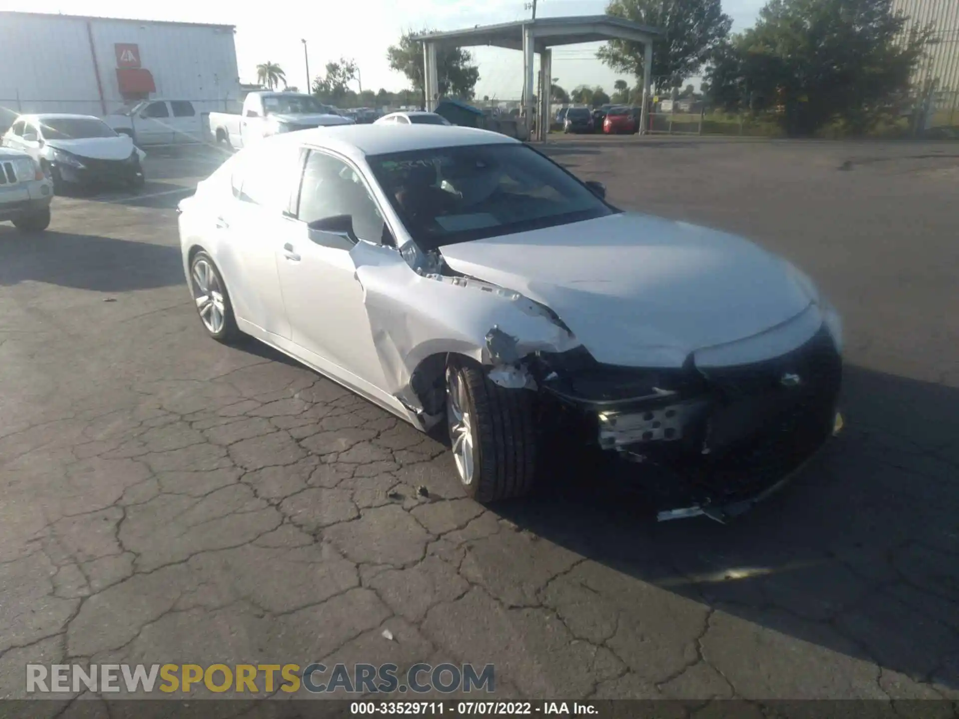 1 Photograph of a damaged car JTHAA1D28M5115293 LEXUS IS 2021
