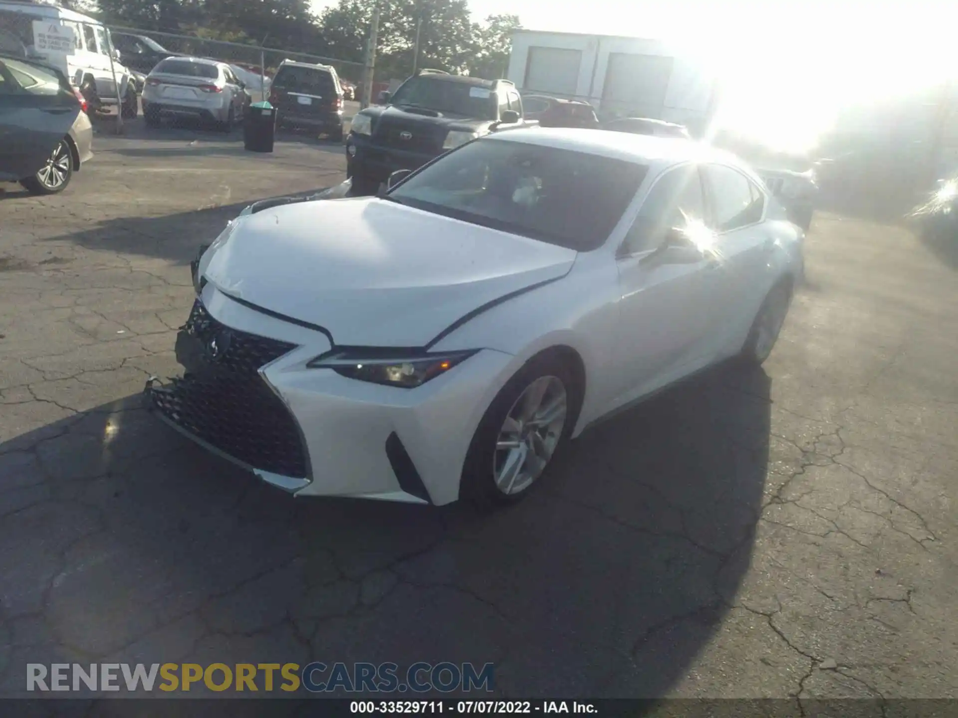 2 Photograph of a damaged car JTHAA1D28M5115293 LEXUS IS 2021