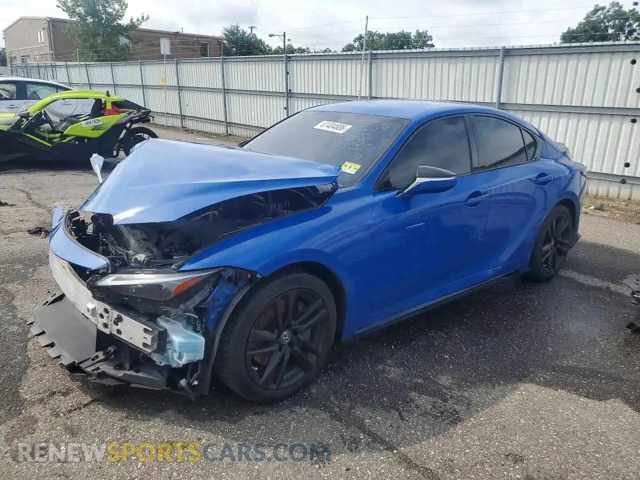 1 Photograph of a damaged car JTHAA1D29M5111267 LEXUS IS 2021